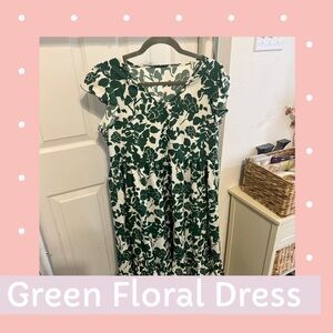 Green Floral Dress